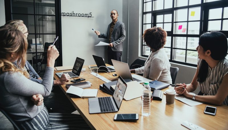 people having a meeting