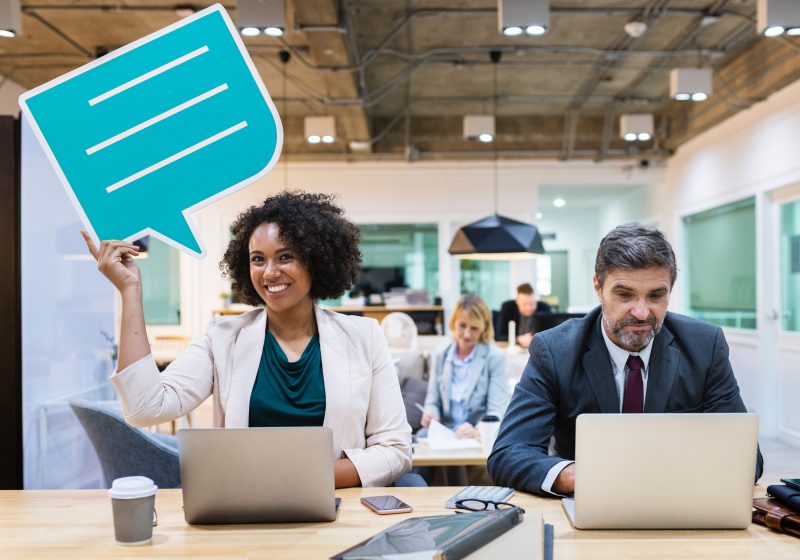 People communicating